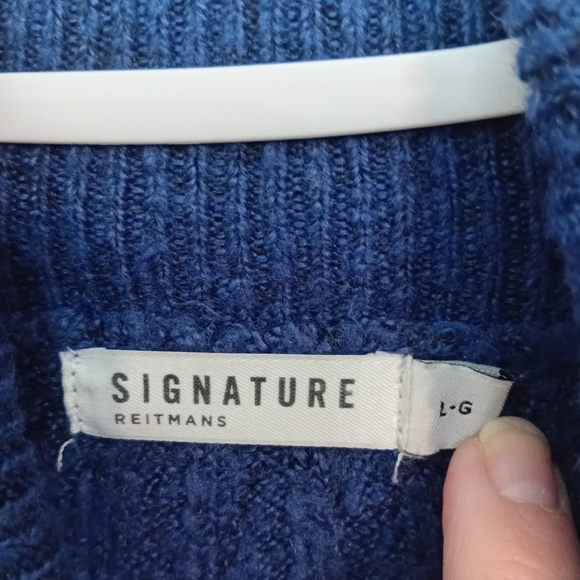 Reitmans Deep Blue Cowl Neck Sweater - Picture 4 of 6